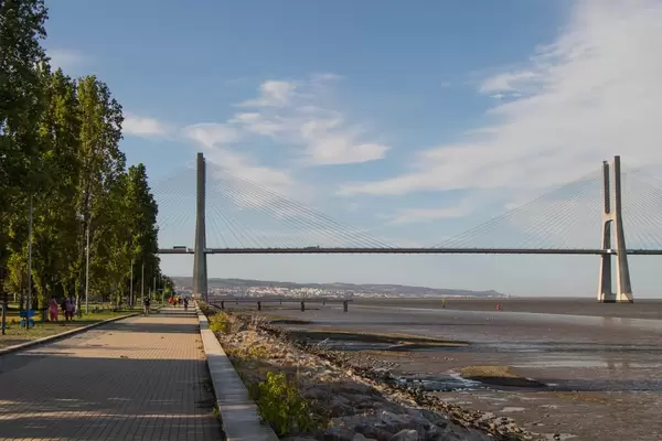 Vasco da Gama Bridge in Lisbon