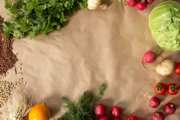 Vegan food background (Flip 2019)