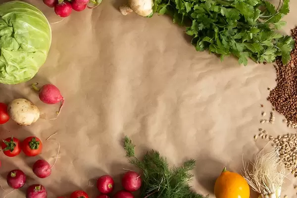 Vegan food background