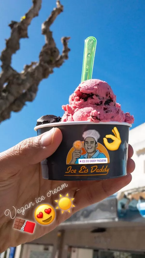 Veganer Speiseeis von Ice Eis Daddy in Peguera, Mallorca