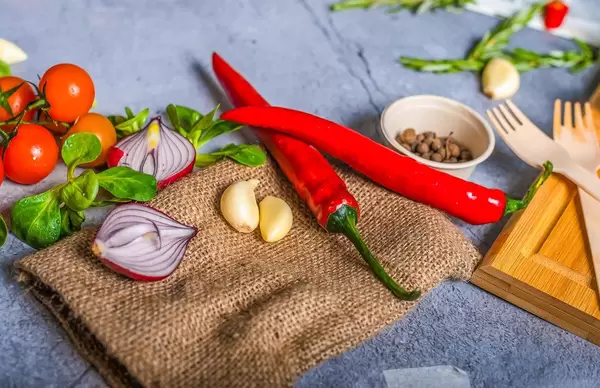 Vegetables Mix On Background