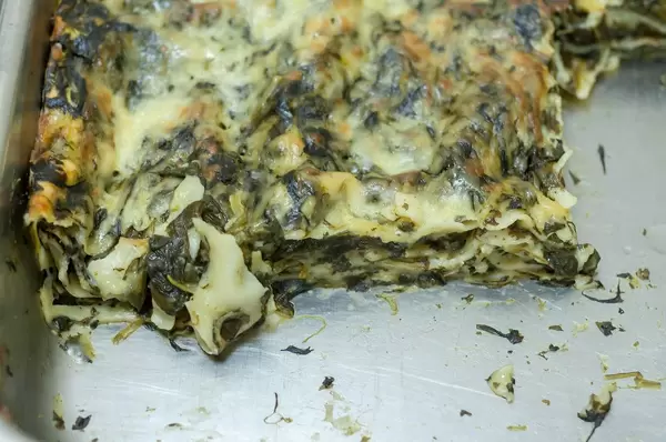Vegetarische Lasagne mit Spinat
