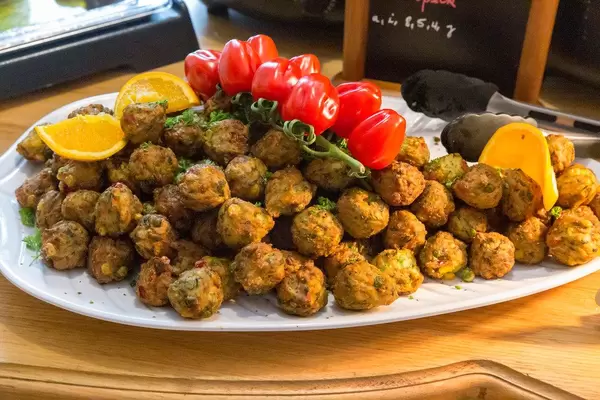 Veggie Köttbullar as meatless substitute to Swedish meatballs for vegetarians