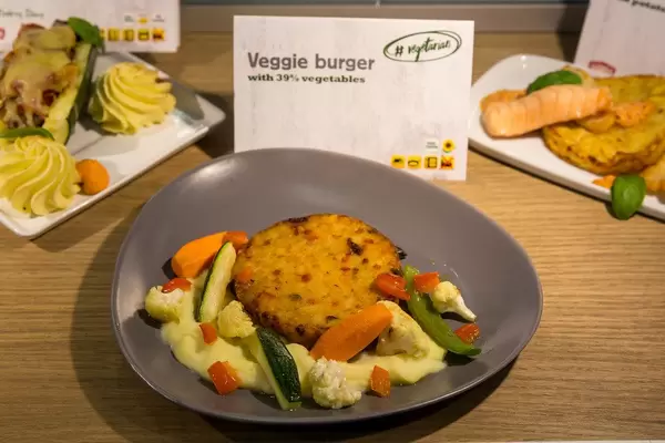 Veggieburger mit 39% Gemüse