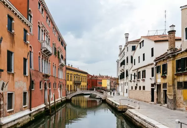 Venetian canal and bridge