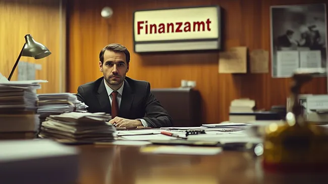 Verantwortungsvoller Finanzbeamter in modernem Büroumfeld