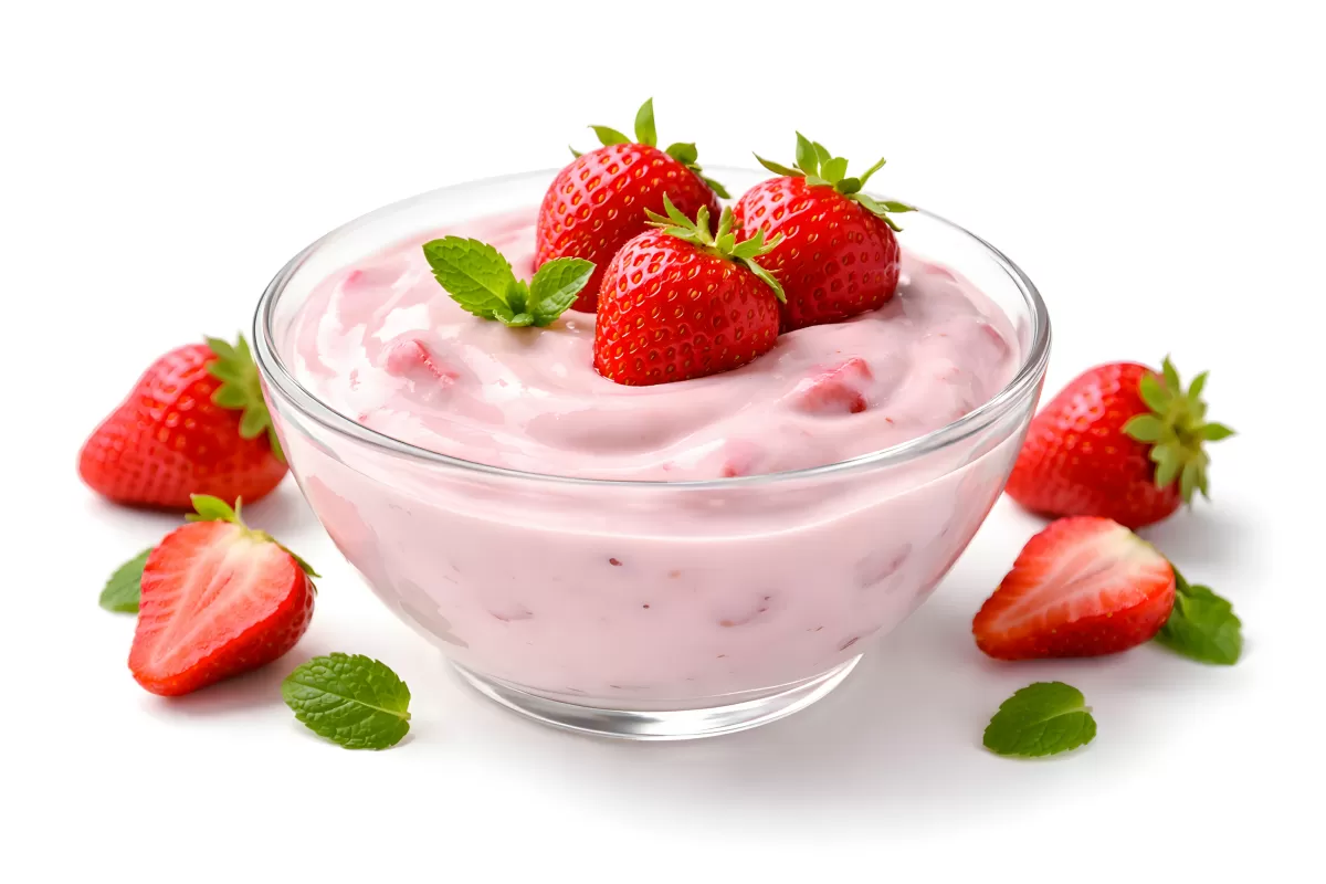 Verführerisches Erdbeerschaumspeise-Dessert