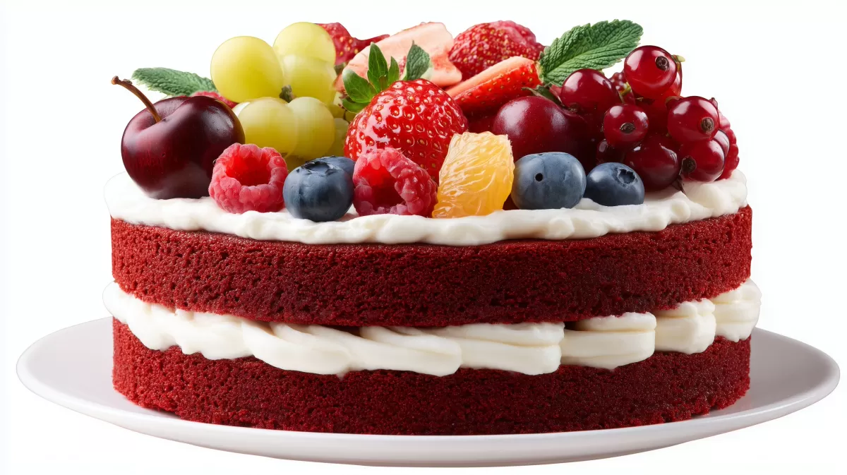 Verlockende Früchtetorte mit saftigem Beerenmantel