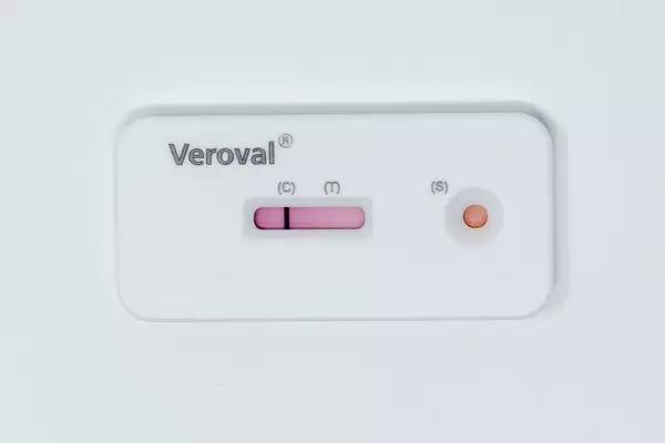 Veroval Gluten-Intolerance-Self-Test Shows the result