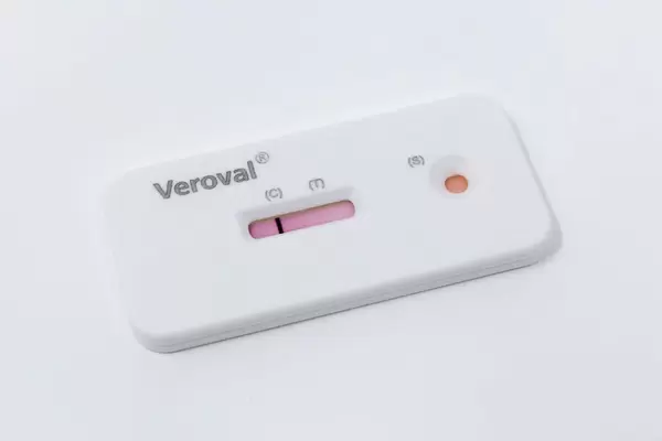 Veroval Gluten-Intolerant-Selbst-Test zeigt das Ergebnis