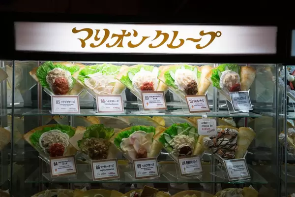 Verschiedene Varianten von Crêpe, Tokyo