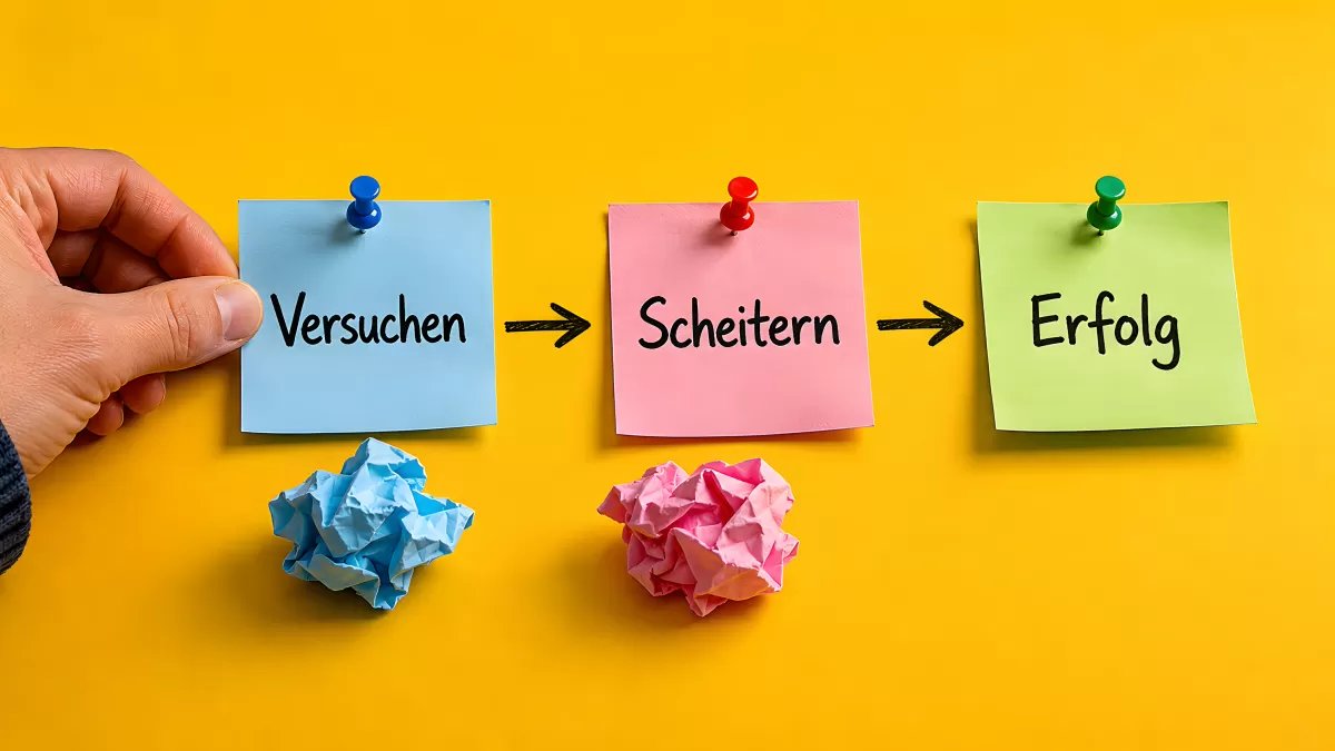 Versuchen, Scheitern, Erfolg – Motivations-Konzept