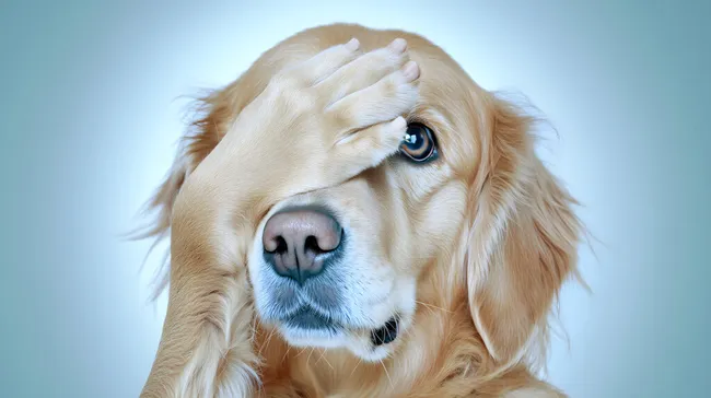 Vertrauensvoller Blick des Golden Retrievers