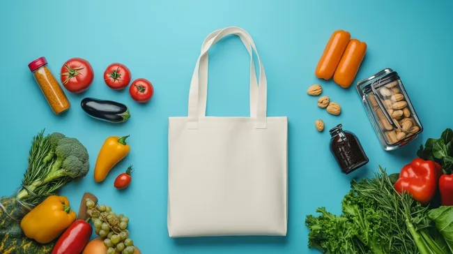 Vielfalt gesunder Lebensmittel in natürlicher Kulisse