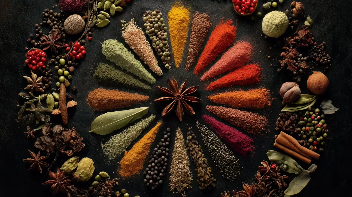 Vielfalt und Aromen: Eine Komposition aus exotischen Gewürzen