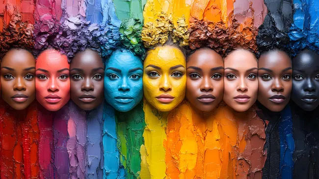 Vielfalt und Schönheit in Farben und Gesichtern