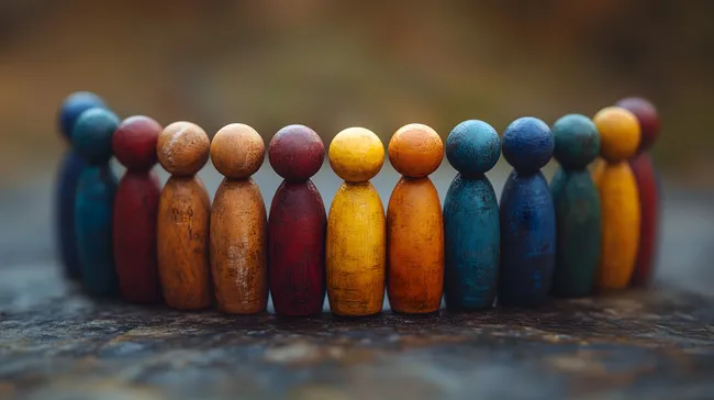 Vielfalt und Zusammenhalt in Holzfiguren