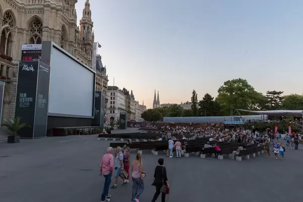 Vienna Rathausplatz during the 28. Film Festival