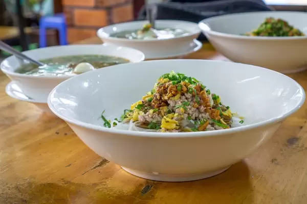 Vietnamese Dish Hu Tieu for Breakfast in Ho Chi Minh City
