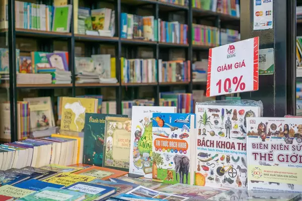 Vietnamesischer Buchladen im Viertel District 1 in Ho Chi Minh City