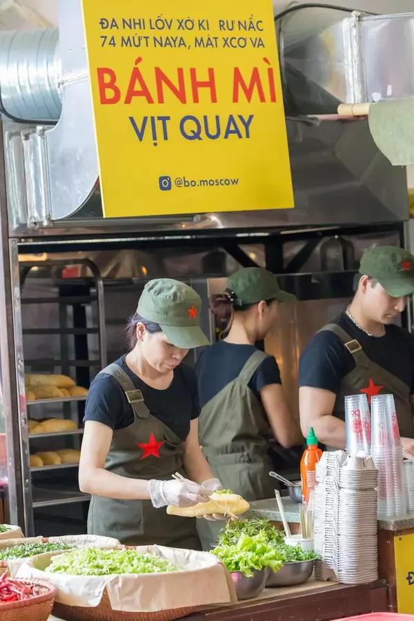 Vietnamesisches Restaurant am Danilovsky Market in Moskau