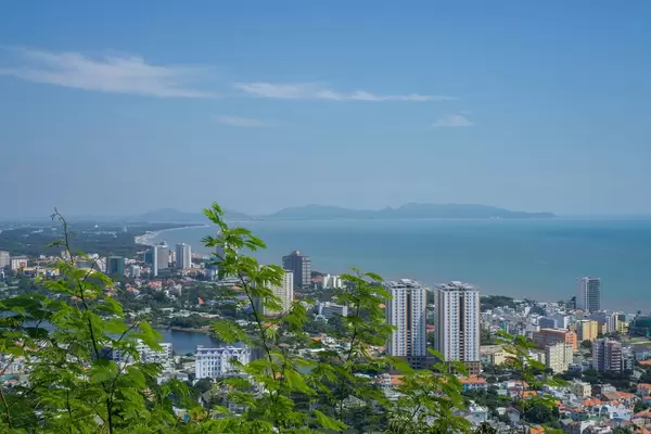 View of Back Beach in Vung Tau City, Vietnam