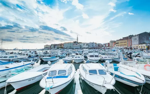 View of old town Rovinj, Croatia