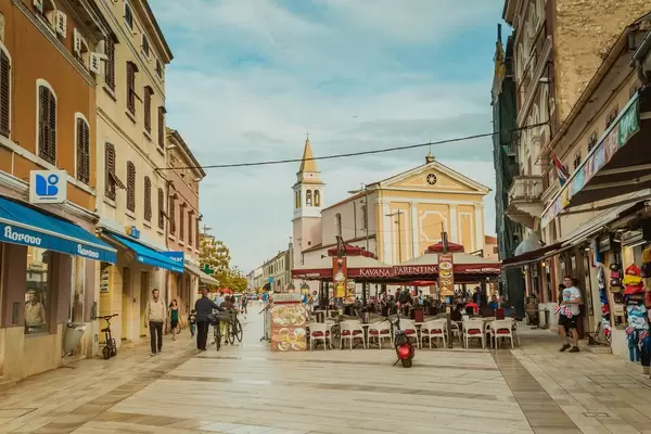 VIew on church in Porec