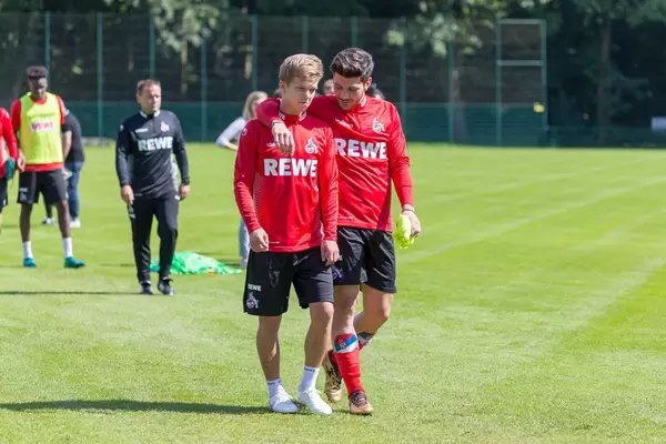 Vincent Koziello und Milos Jojic beim Training am 25.06.2018