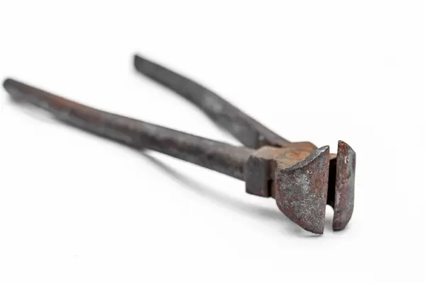 Vintage old ticks on white background