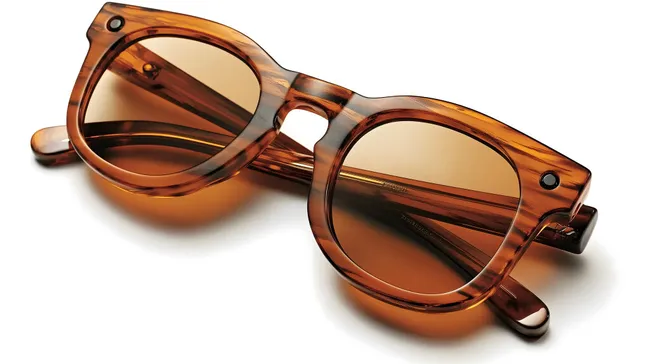 Vintage-Sonnenbrille mit braunen Gläsern