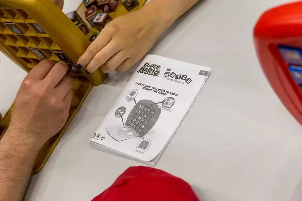 Visitors playing The Crazy Cube Game