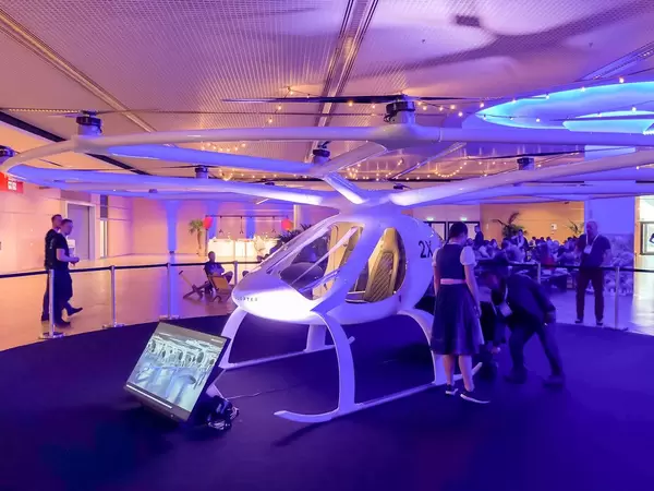 Volocopter auf dem Bits & Pretzels Festival in München