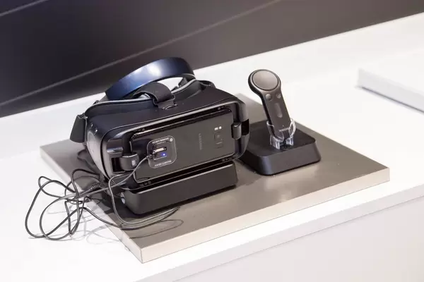 VR-Brille von Samsung bei der Gamescom 2017