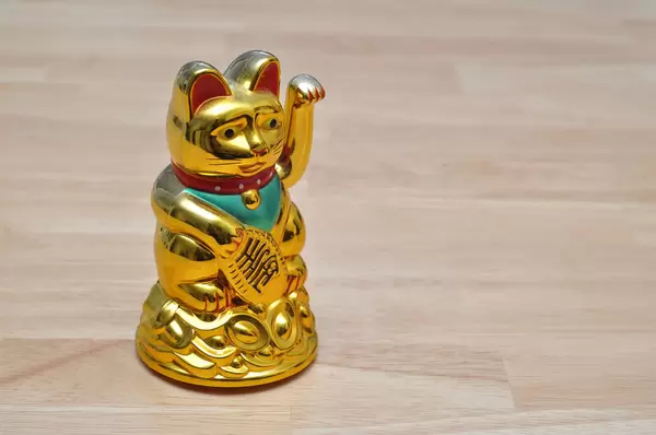 Wackelkatze / Waving Gold Cat  aus Chinatown, Bangkok, Thailand