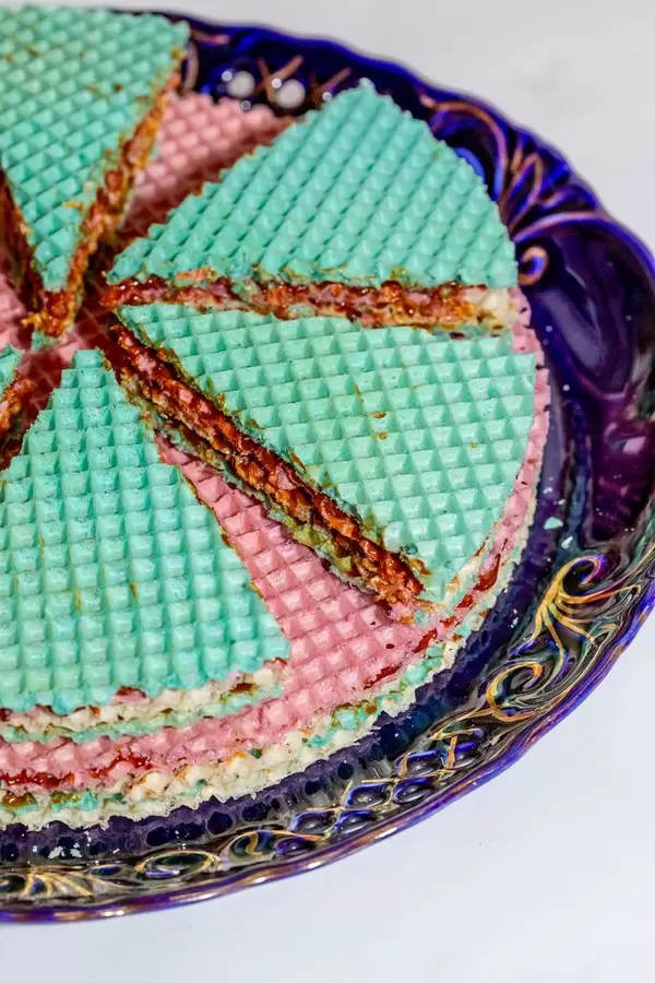 Waffle cake with condensed milk  Flip 2019