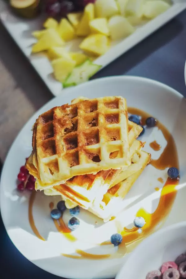 Waffles With honey