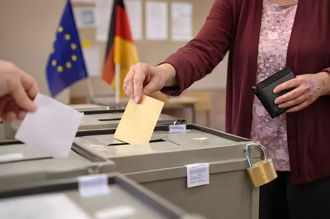 Wahlurne bei Europawahl - demokratischer Bürgerrechte
