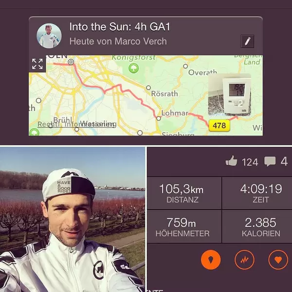 Waiting for that moment when temperature is not falling anymore in order to go out for an incredible early bird ride. #earlybird #ironmantraining #ironmanfrankfurt #assos #sun #happy #biking
