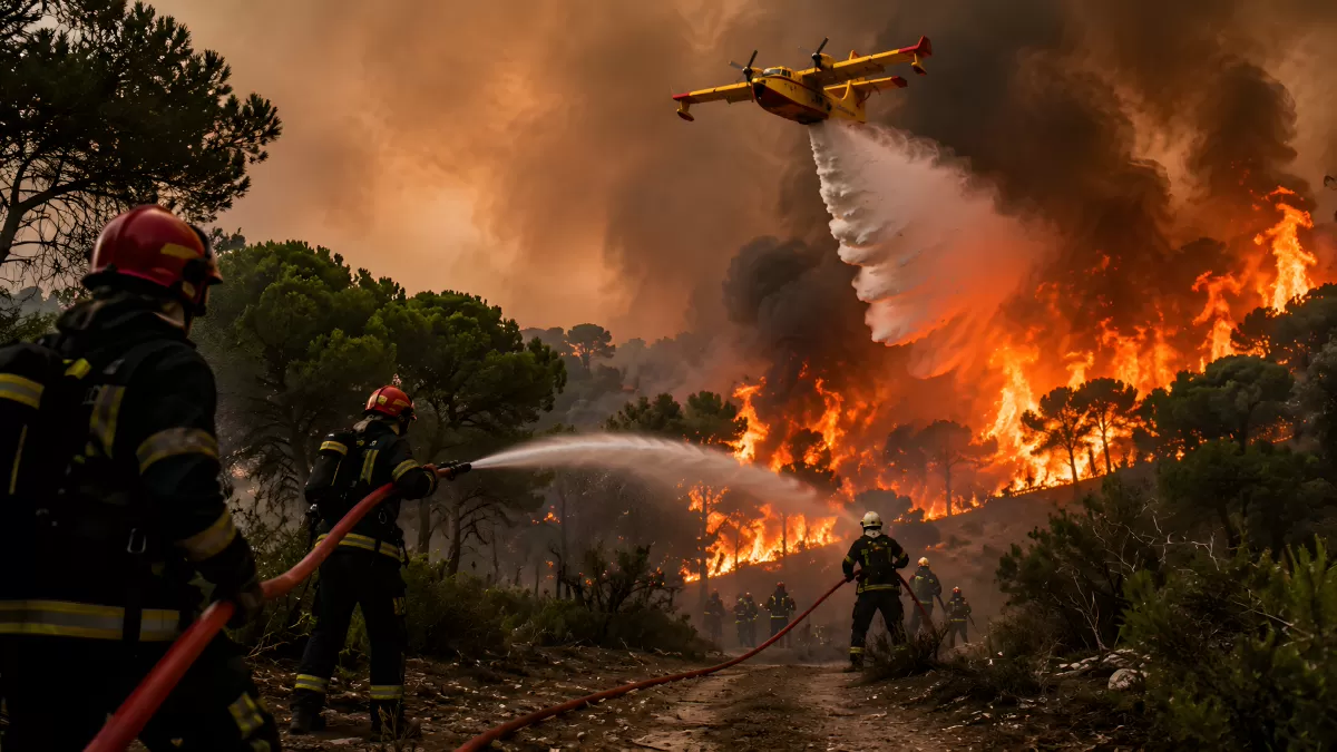 Waldbrände in Südfrankreich
