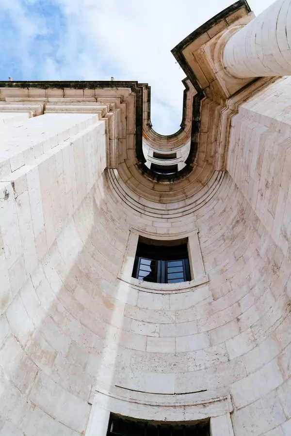 Wall of Panteão Nacional in details