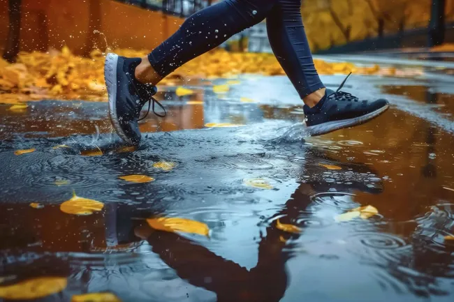 Wandern in der Herbstlandschaft