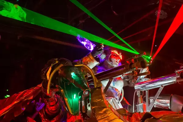 War Robot with Laser Show