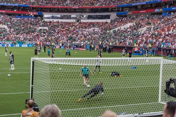 Warming up before the kick-off - Germany vs Mexico