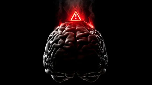 Warnzeichen für Stress und Burnout im menschlichen Gehirn