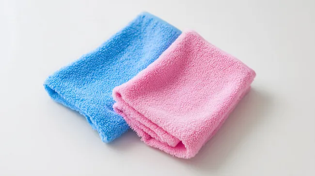 Weiche Mikrofaser-Handtücher in sanften Farbtönen