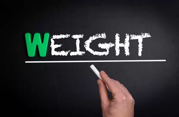 Weight text on blackboard