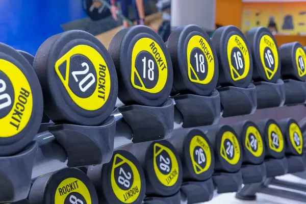 Weights of RockIt Fitness from Shanghai, China presented at Fibo