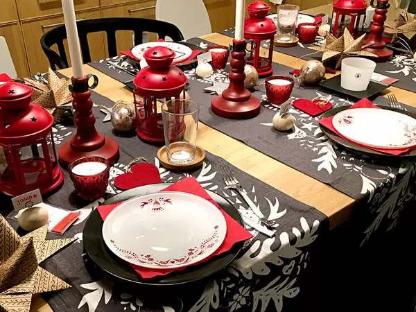 Weihnachten: Tischdekoration