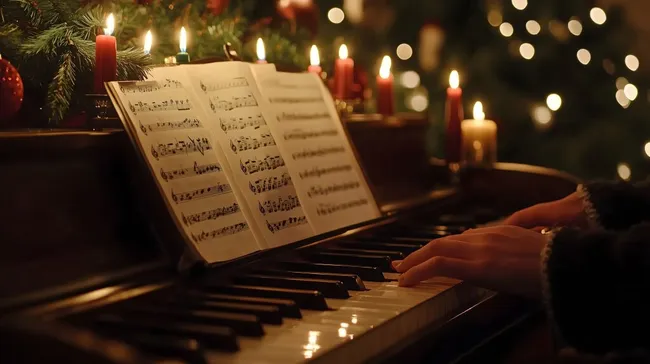 Weihnachtliche Klaviermusik im Kerzenschein